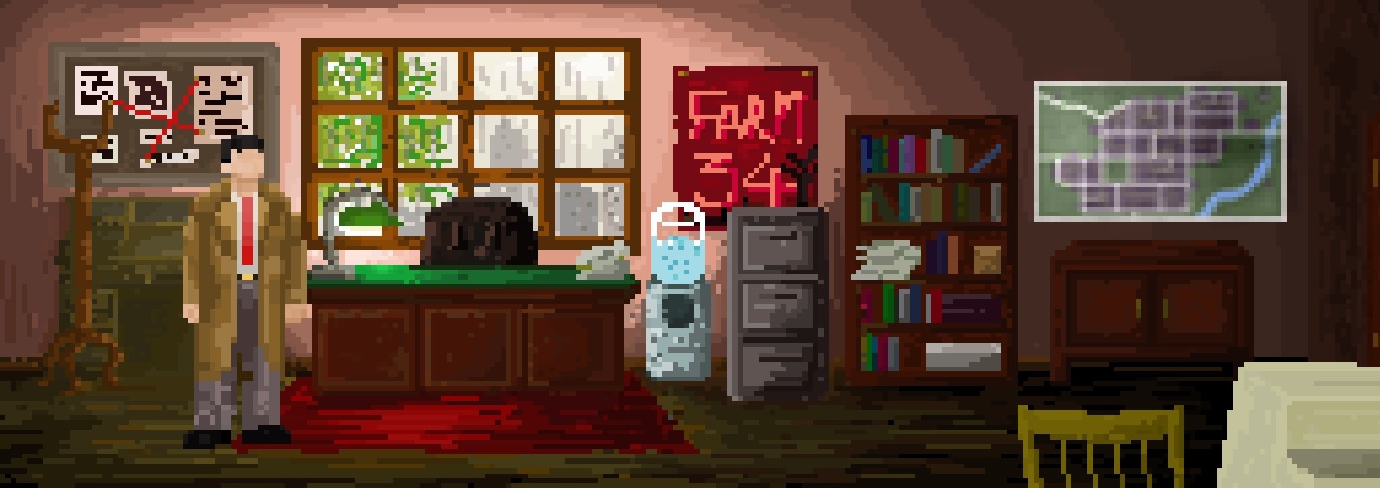 Perfect coziness for a detective’s office